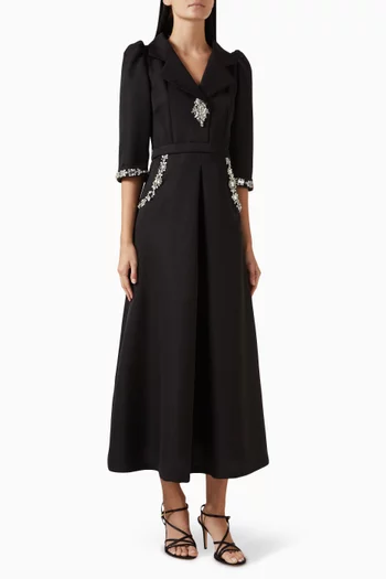 Crystal Embellished Maxi Dress