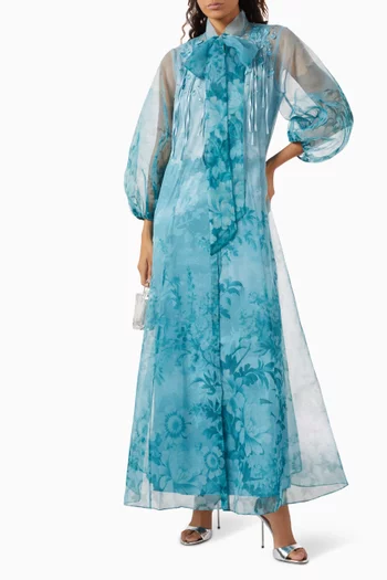 Helena Cape & Dress Set in Organza