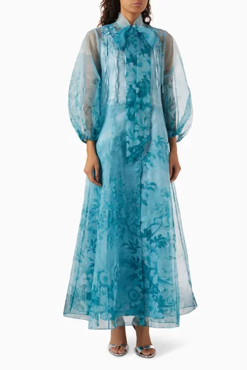 Helena Cape & Dress Set in Organza