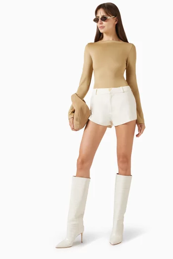 Éternelle Boatneck Bodysuit in Viscose Blend