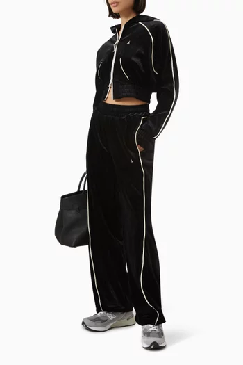 Eiffel Straight-leg Sweatpants in Velour