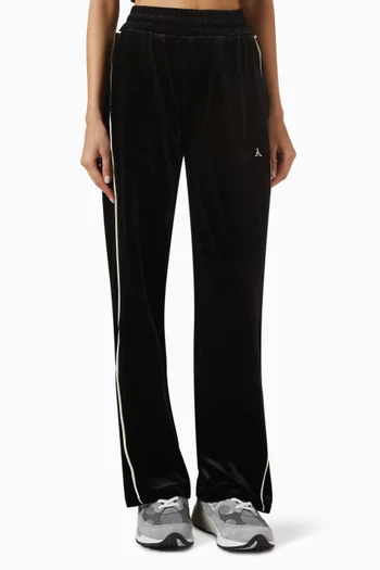 Eiffel Straight-leg Sweatpants in Velour