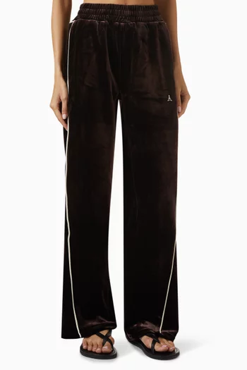 Eiffel Straight-leg Sweatpants in Velour