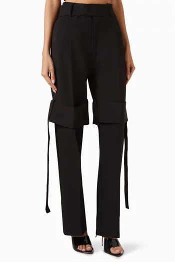 Strap Detail Cargo Pants