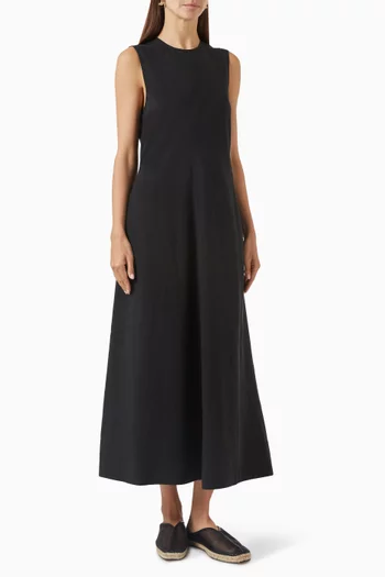 Fluid Summer Dress in Lyocell Blend