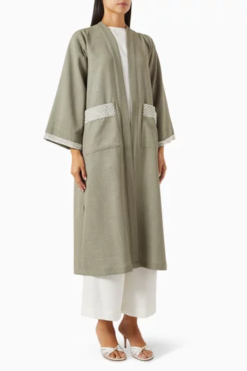 Four-piece Co-ord Set in Crepe & Linen