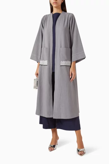 4-piece Jacket Set in Cotton-linen