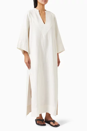Kaftan Maxi Dress in Linen