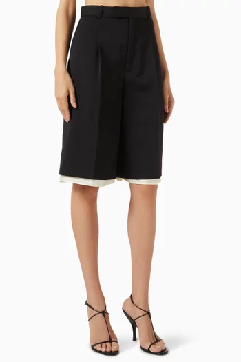 Extended-lining Bermuda Shorts