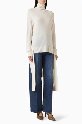 Double-sleeve Turtleneck Sweater