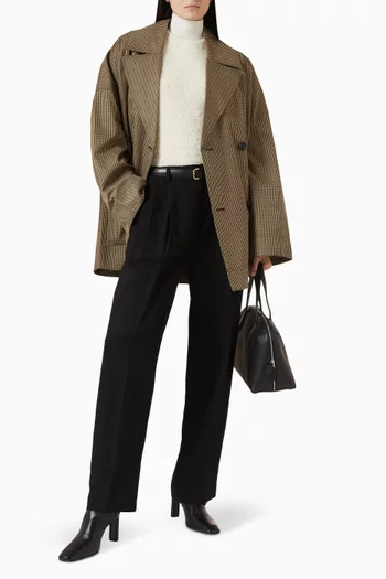 Boxy Knit Sweater in Boucle