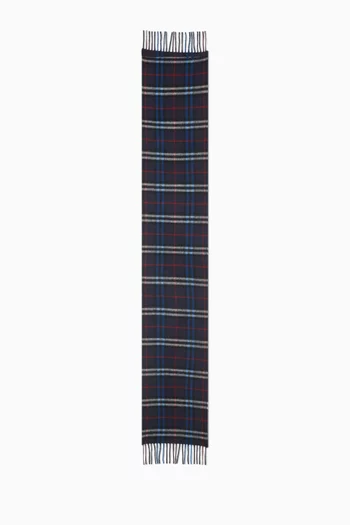 Check Scarf in Cashmere