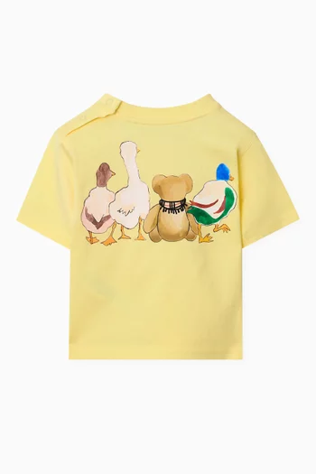 Teddy & Friends Logo T-shirt in Cotton