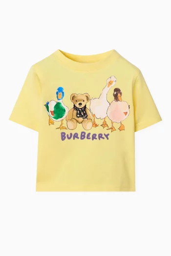 Teddy & Friends Logo T-shirt in Cotton