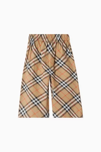 Check Pants in Cotton