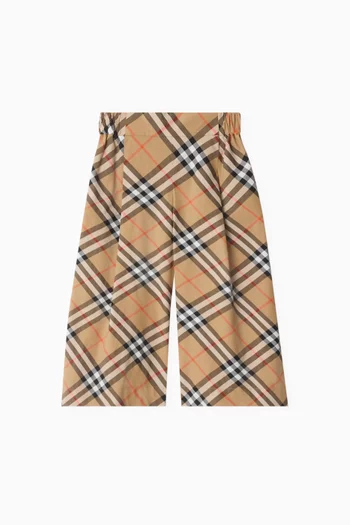 Check Pants in Cotton