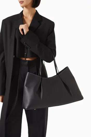 Dimple Tote Bag in Pebbled Leather