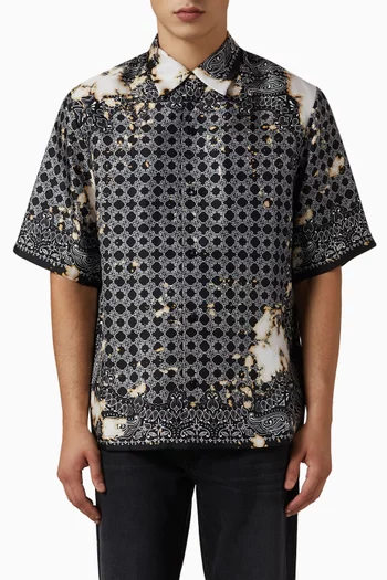 Bleach Bandana Shirt in Silk