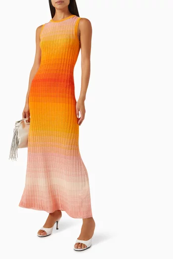 Rirano Ombre Dress in Viscose-jersey