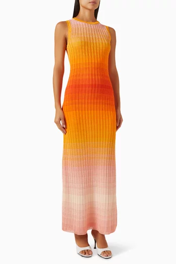 Rirano Ombre Dress in Viscose-jersey