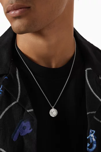 Peace Dove Talisman Necklace in Sterling Silver
