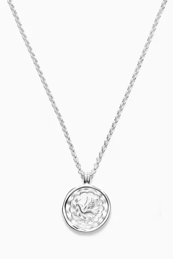 Peace Dove Talisman Necklace in Sterling Silver