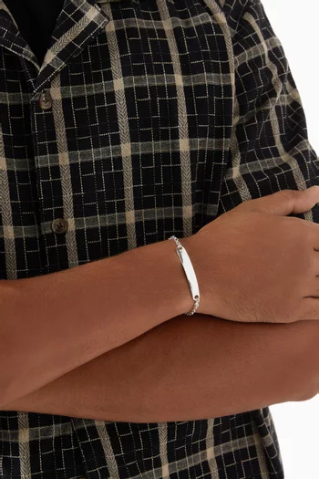 Nomad ID Bar Bracelet in Sterling Silver