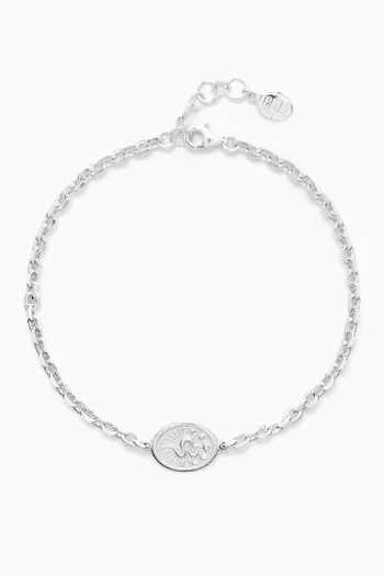 Snake Talisman Bracelet in Sterling Silver