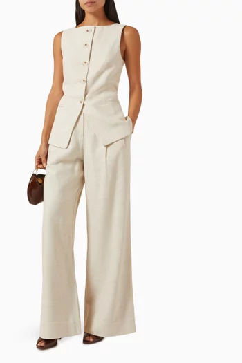 Newman High-waisted Tailored Pants