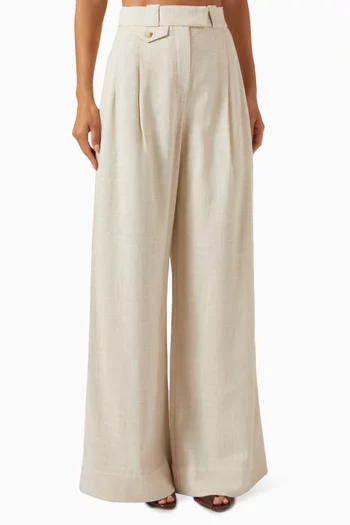 Newman High-waisted Tailored Pants