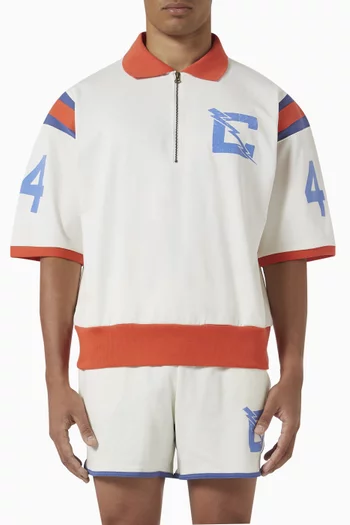 Archive Physical Education Polo Shirt in Nylon Jersey