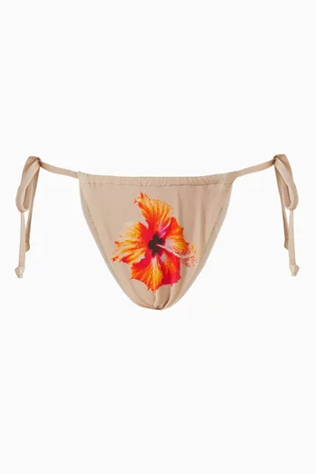 Floral Tiny Ties Bikini Briefs