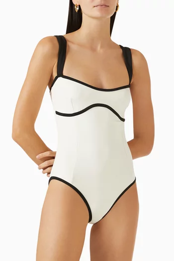 Compression Sweetheart One-piece Swimsuit