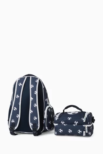 Football Backpack & Lunch Bag Set
