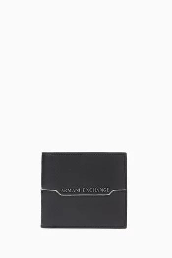 Logo-plaque Bifold Wallet in Leather