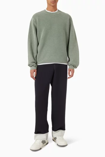 Marina Crew Neck Sweater in Knit