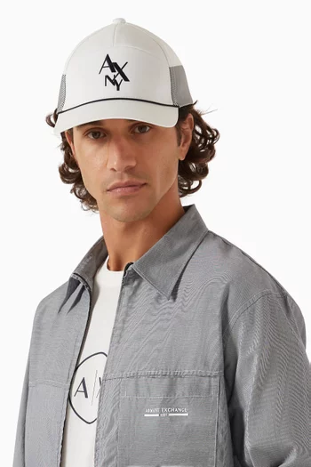 Logo-embroidered Baseball Cap in Canvas