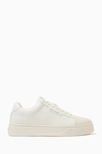 Lion Sneakers in Faux Leather