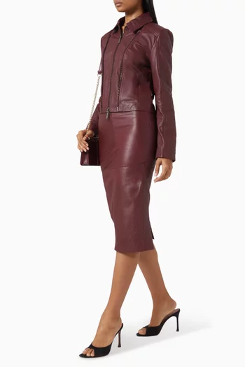 Slim-fit Jacket in Leather