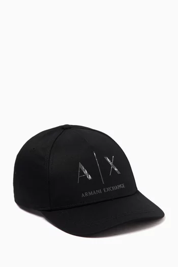 Logo Baseball Cap in Cotton