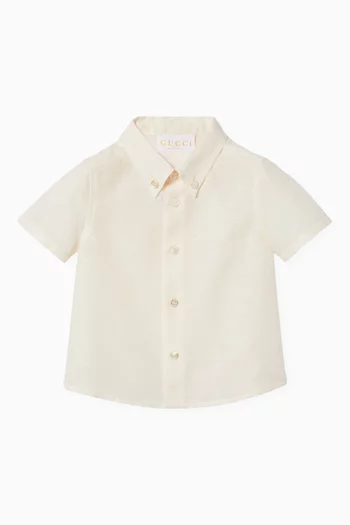 GG Shirt in Cotton-jacquard