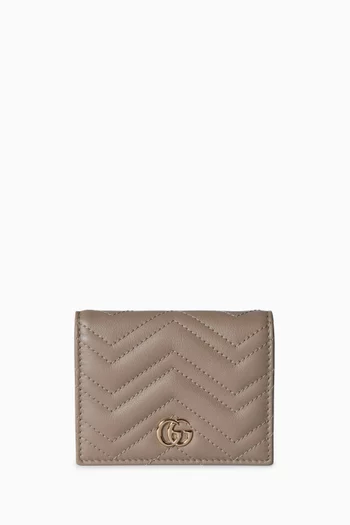 GG Marmont Card Case in Leather