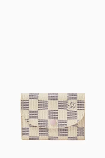 Rosalie Coin Purse in Damier Azur Canvas