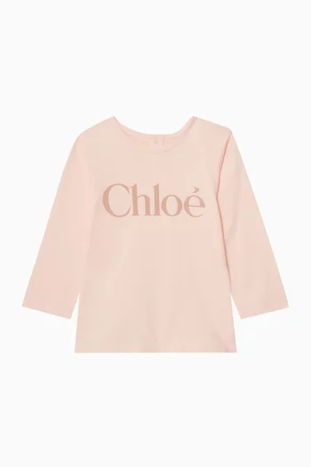Logo Print T-shirt in Cotton