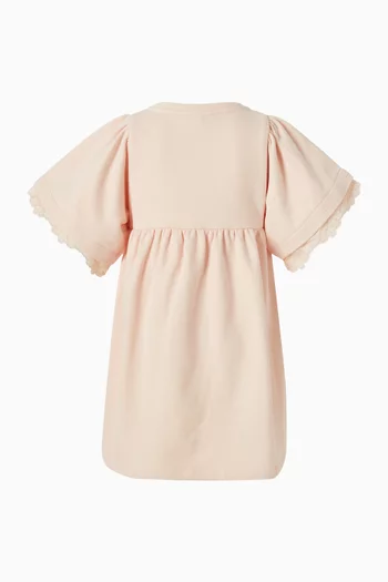 فستان مطرز فرنش تيري