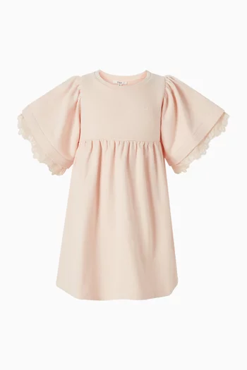 فستان مطرز فرنش تيري