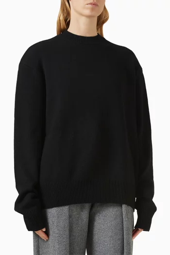 سترة رافاييلا بأكتاف مبطنة مزيج صوف