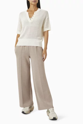 Callie Knit Top in Cotton Mesh
