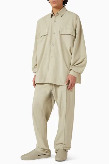 Relaxed Trackpants in Oxford Cotton