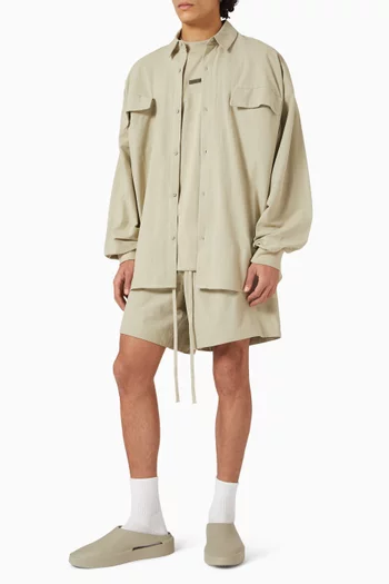 Soccer Shorts in Oxford Cotton